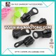 Non locking black zipper sliders different zipper slider sizes with long pullers